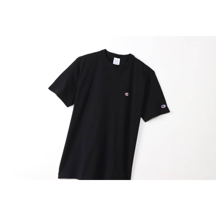 HANES ヘインズ SHORT SLEEVE T-S ブラック Mサイズ C3-X352 90 |トップス ショートスリーブ Tシャツ 半袖 着心地 サスティナブル デザイン コットン ブランド｜desirdevivre-zacca｜02