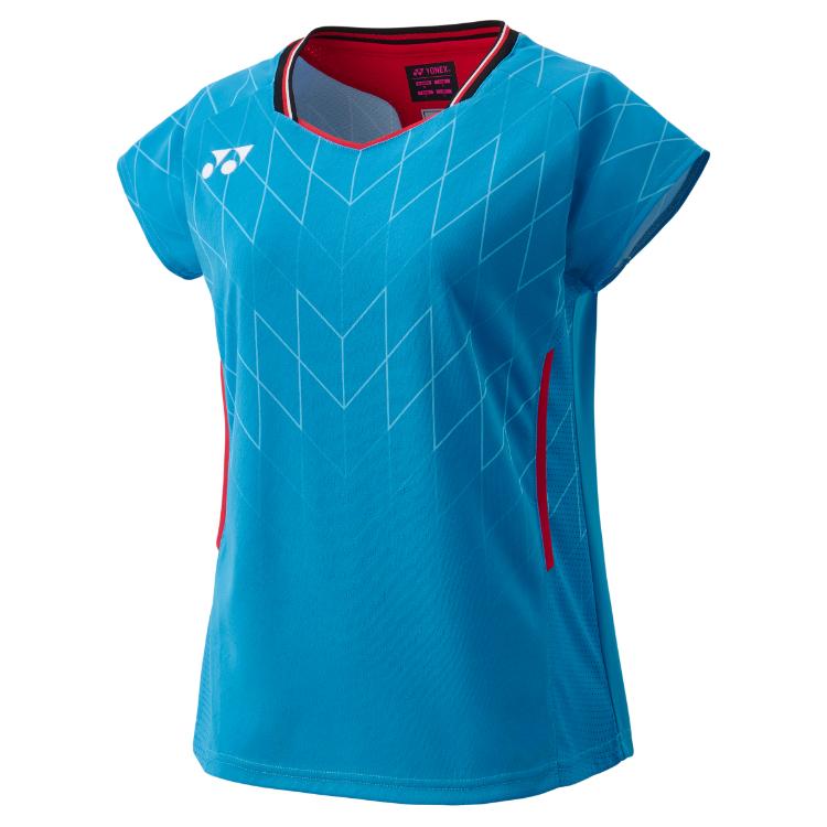 YONEX バドミントン ゲームシャツ セルリアンブルー YONEX（ヨネックス） ウィメンズゲームシャツ（フィットシャツ