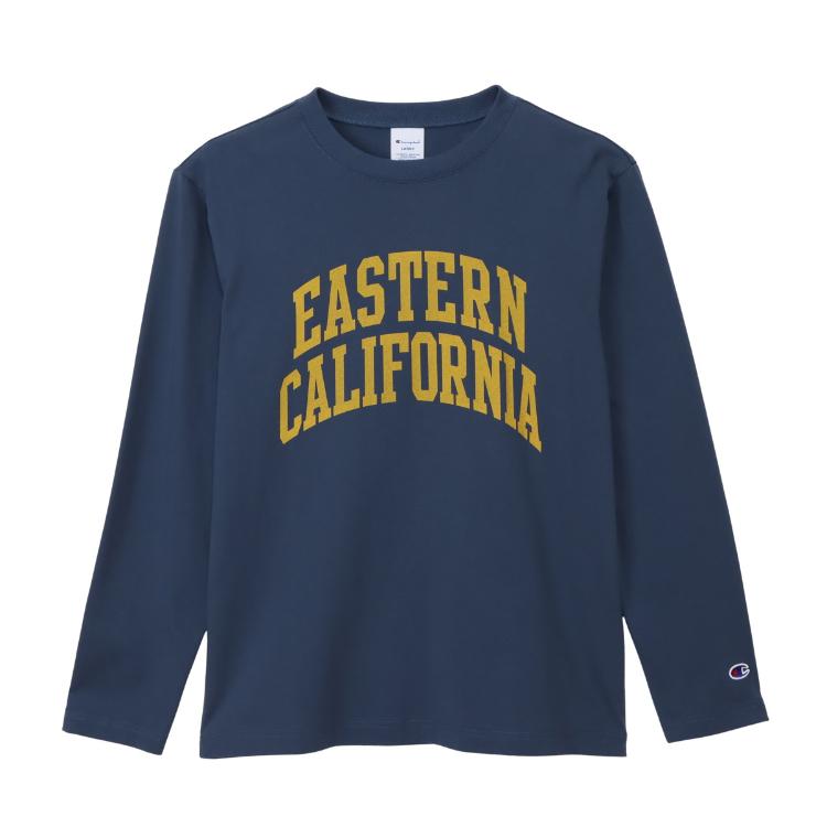 CHAMPION チャンピオン LONG SLEEVE T-SHIRT ダークブルー L C3-D411