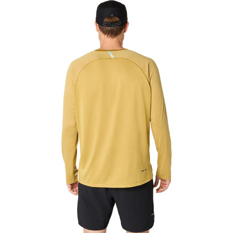asics アシックス ACTIBREEZE ジャカード長袖シャツ レモングラス S
