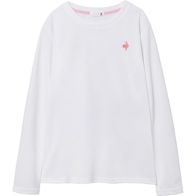le coq sportif ルコック リサイクルポリエステル長袖Tシャツ ホワイト