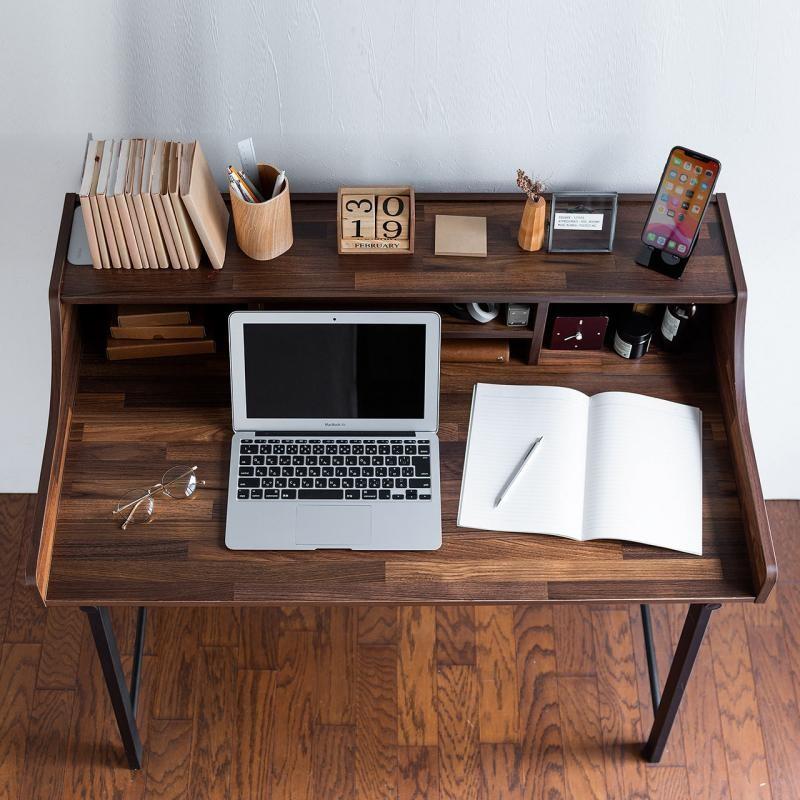 書斎机 レトロデスク パソコンデスク 上棚付きデスク アンティーク 木製 100cm おしゃれ Yk Deskh032m デスク市場 通販 Yahoo ショッピング