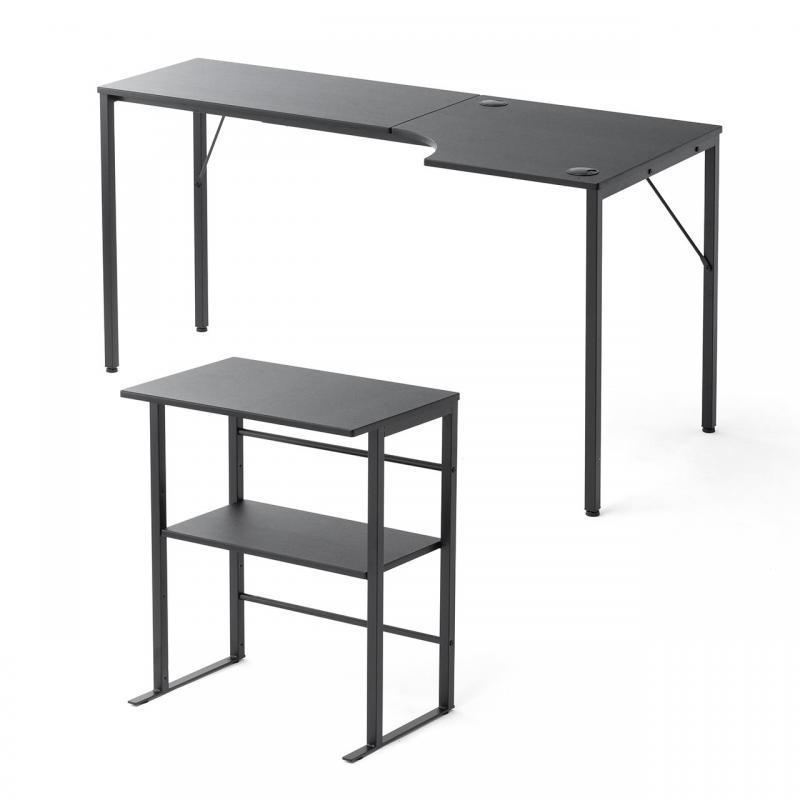 シェルフデスク L字デスク コーナーデスク 木製デスク パソコンデスク ロングデスク 幅140cm|desk-ichiba|18