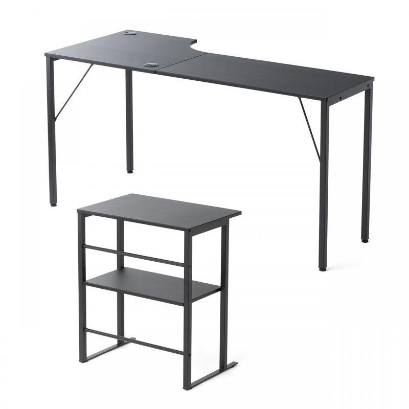 シェルフデスク L字デスク コーナーデスク 木製デスク パソコンデスク ロングデスク 幅140cm|desk-ichiba|19