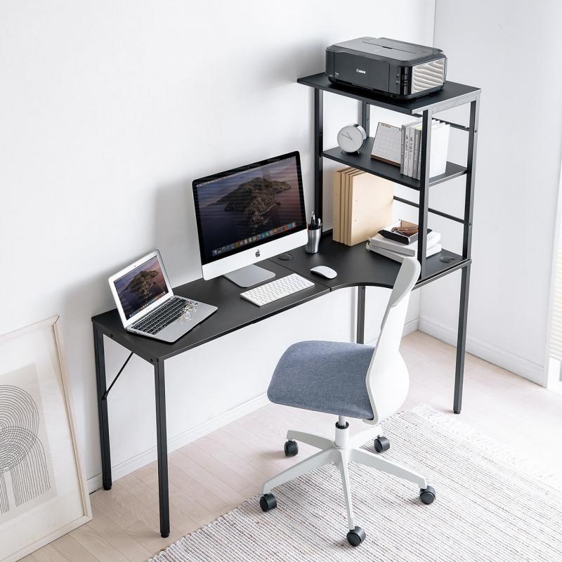 シェルフデスク L字デスク コーナーデスク 木製デスク パソコンデスク ロングデスク 幅140cm|desk-ichiba|20