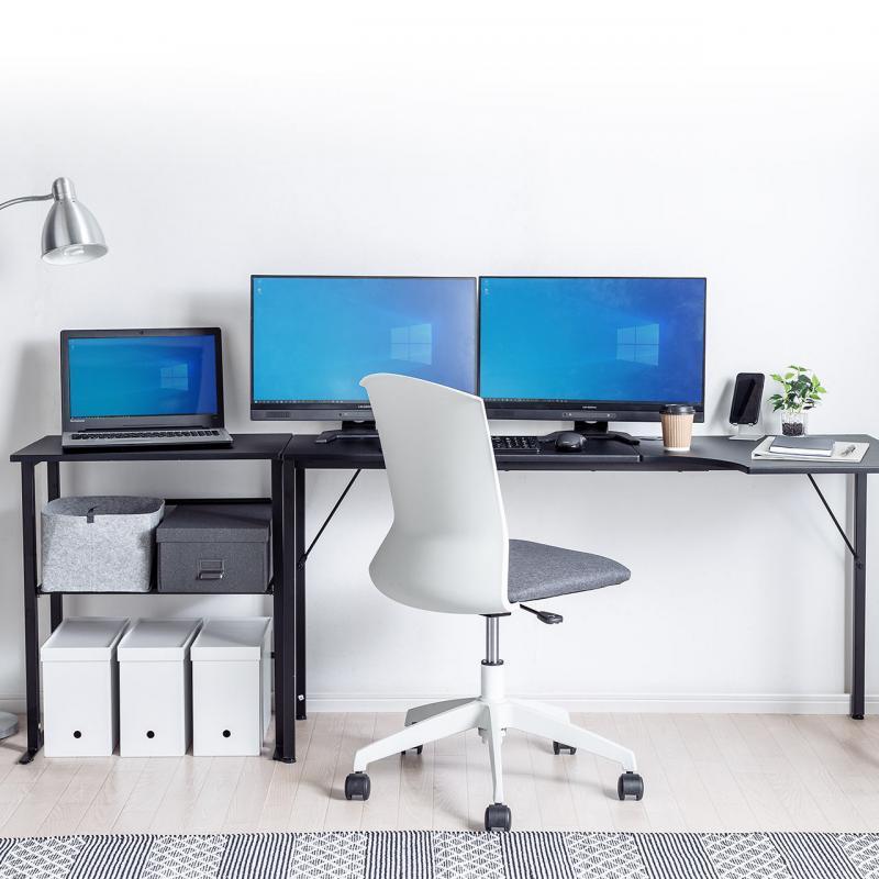 シェルフデスク L字デスク コーナーデスク 木製デスク パソコンデスク ロングデスク 幅140cm|desk-ichiba|21