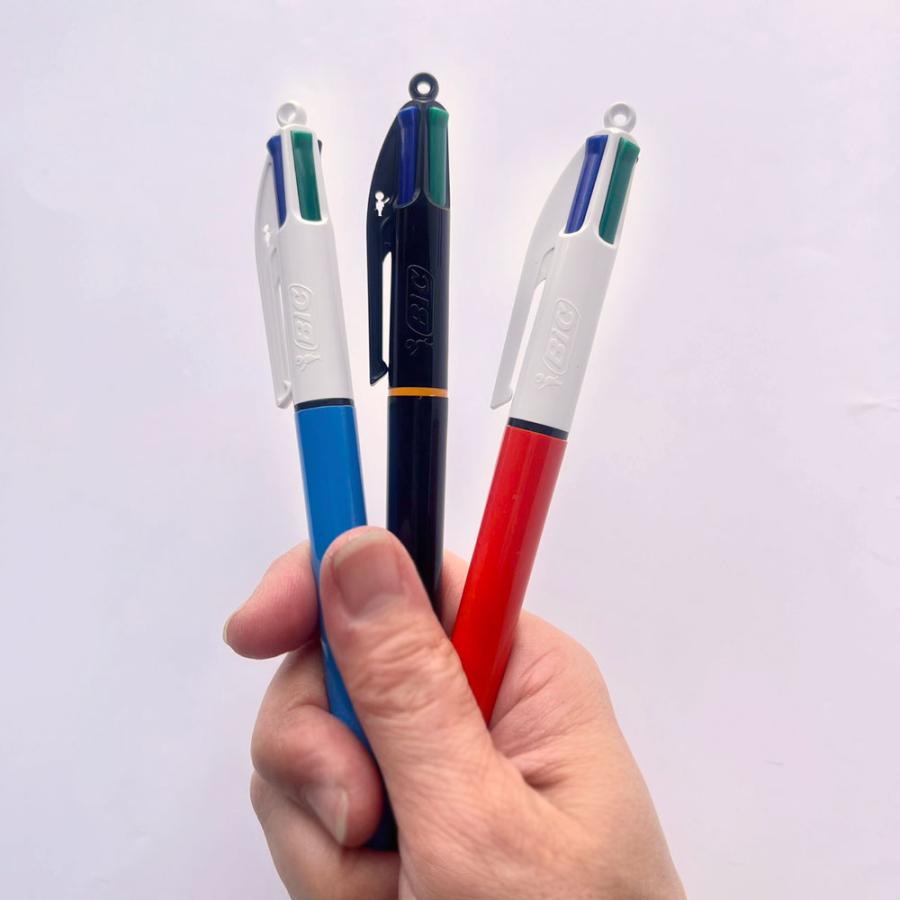 BIC（ビック） 4色ボールペン 1mm 0.7mm 手帳 筆記具 : 文房具