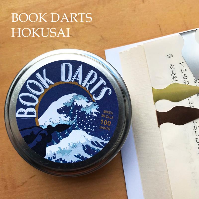 ブックダーツ 100個ミックス HOKUSAI缶 BOOK DARTS ブックマーク
