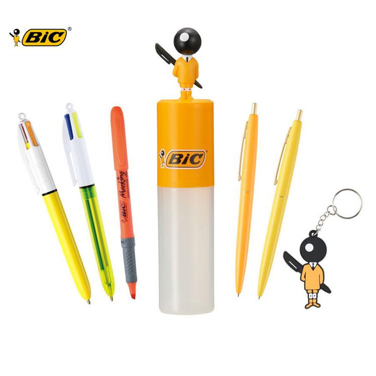 ｂiｃ ビックボーイ型ケース付セット おしゃれ 可愛い ペンスタンド ペン立て 多色ボールペン 文房具 手帳 Desk Labo 通販 Yahoo ショッピング