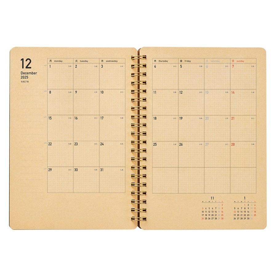 Kleid 2026 手帳 ダイアリー クラフトワーク b6 12月始まり