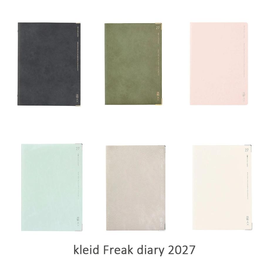 Kleid 2027 手帳 Fleakダイアリー マンスリー スケジュール帳 月間 2mm