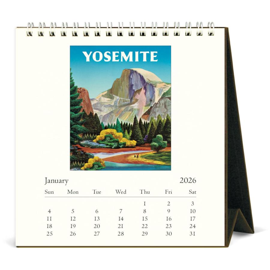 カバリーニ 2026年 カレンダー 卓上 NATIONALPARKS ナショナル パーク