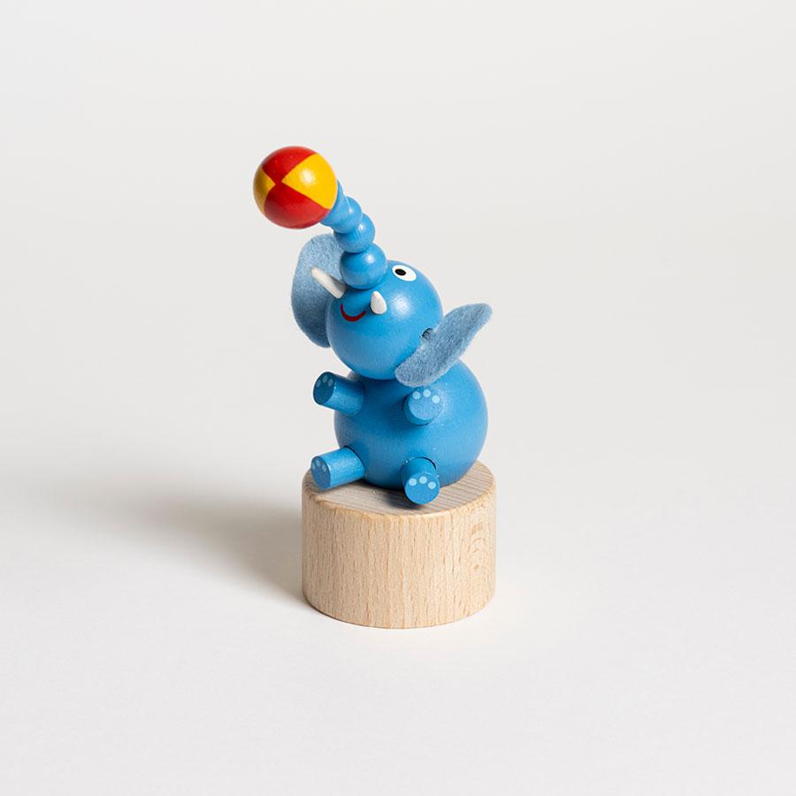 デトア プッシュアップトイ ゾウ 木製 オブジェ チェコ DETOA WOODEN