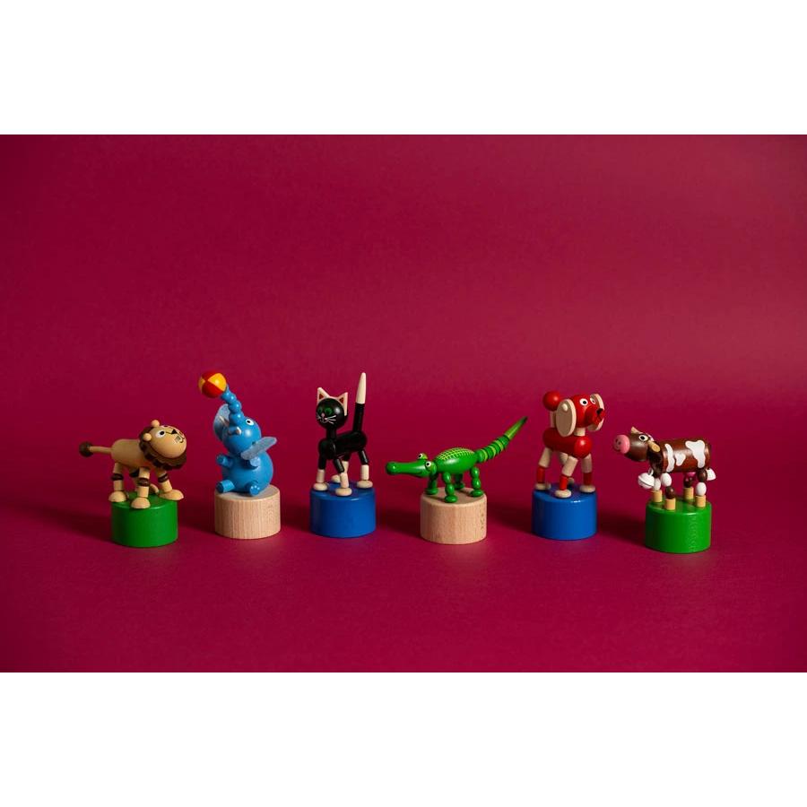 デトア プッシュアップトイ ゾウ 木製 オブジェ チェコ DETOA WOODEN