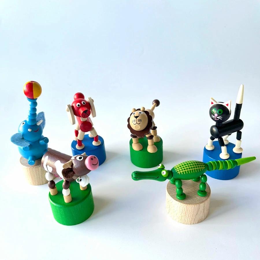 デトア プッシュアップトイ ゾウ 木製 オブジェ チェコ DETOA WOODEN