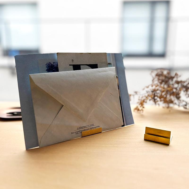 レター & フォト スタンド ブラス PICUS ピクス カードスタンド 真鍮 無垢 ゴールド カード立てLETTER&PHOTO STAND ...