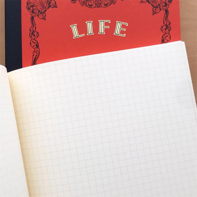 ライフ（LIFE） ノート 方眼 ノーブルノート B6 noble N28 : 文房具