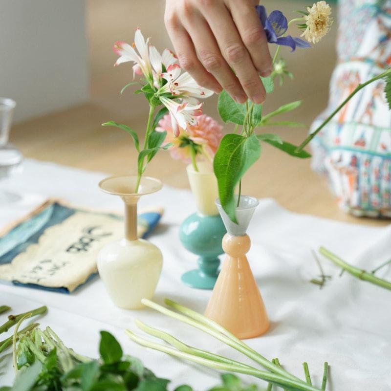 amabro アマブロ ミニベース MINI VASE TWO TONE ガラス 花瓶 amabro アマブロ ミニベース MINI VASE TWO TONE ガラス 花瓶