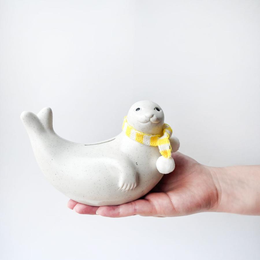 アザラシ貯金箱 Seal Money Box PLASTEP 貯金箱 マフラー 限定