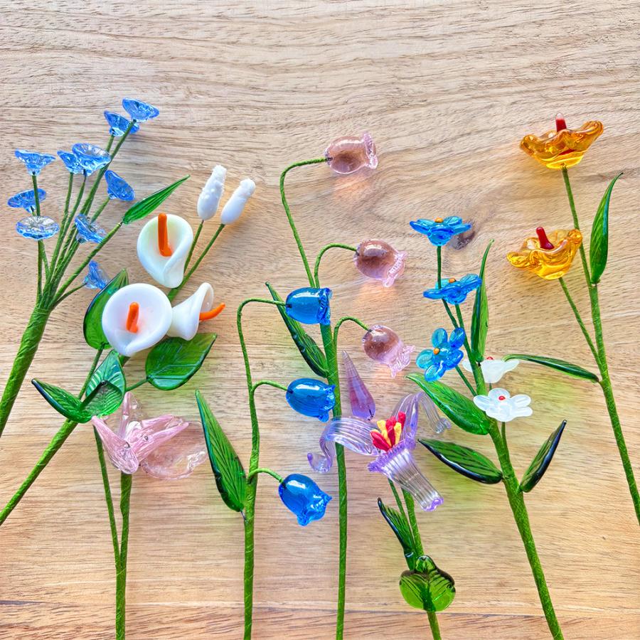 amabro（アマブロ） アーティシャル グラス フラワー ガラス 花