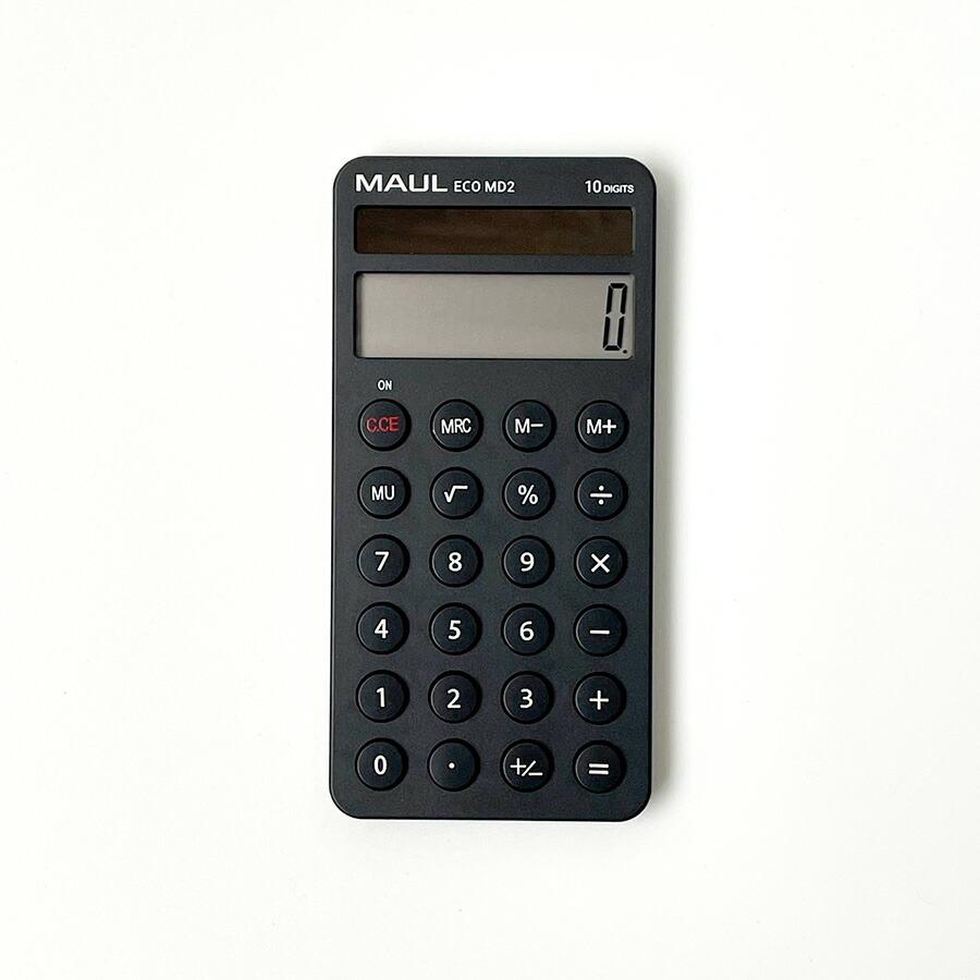 MAUL カリキュレーター ECO MD2 電卓 コンパクト 携帯 計算機 : 文房具