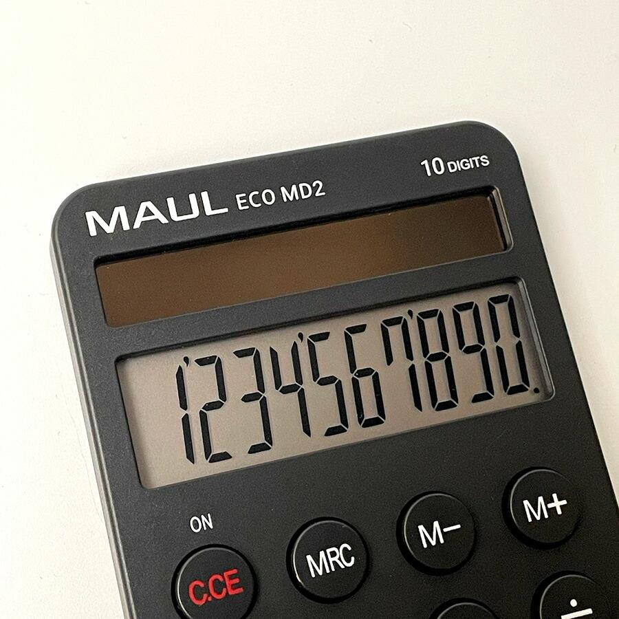 MAUL カリキュレーター ECO MD2 電卓 コンパクト 携帯 計算機 : 文房具
