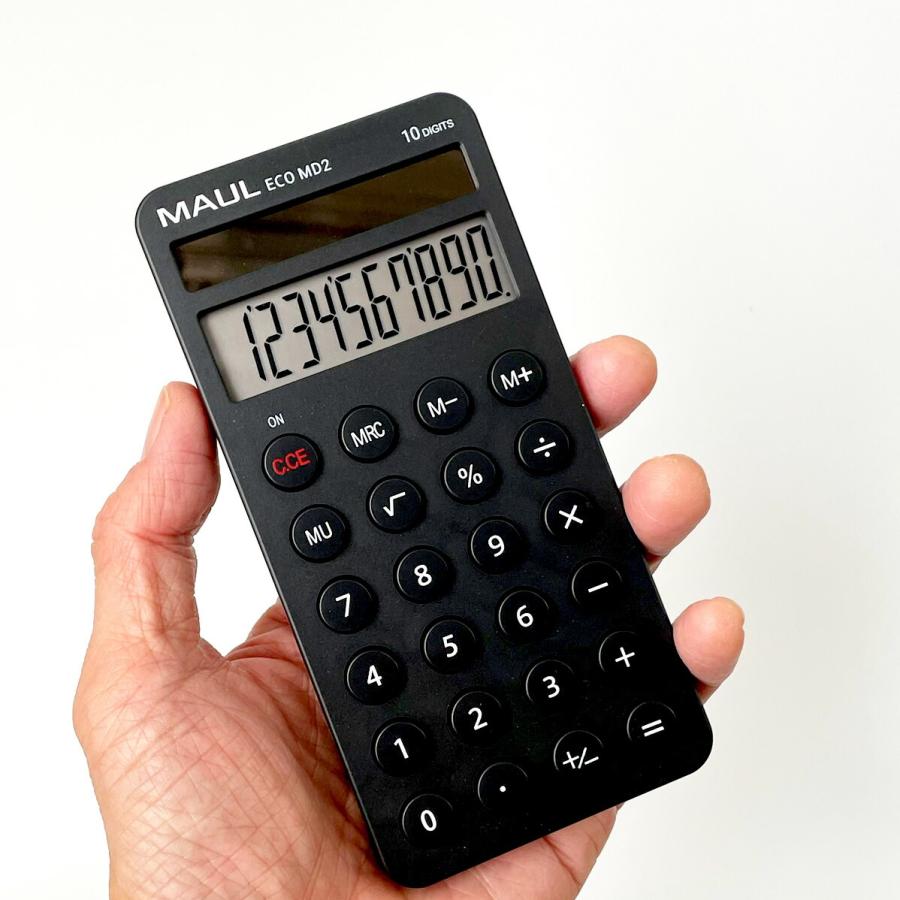 MAUL カリキュレーター ECO MD2 電卓 コンパクト 携帯 計算機 : 文房具