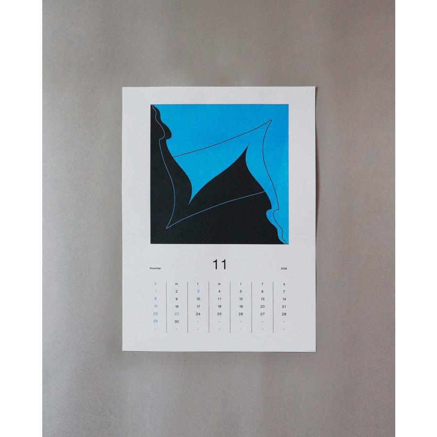 2026年 カレンダー 井上元太 壁掛け SYMMETRY デザイン : 文房具 手帳