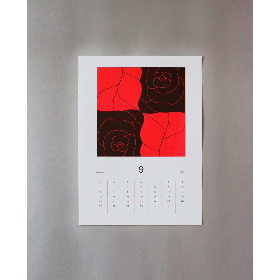 2026年 カレンダー 井上元太 壁掛け SYMMETRY デザイン : 文房具 手帳