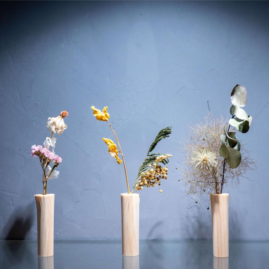 花瓶　木箱あり Shiki bun 紙木と花 Long 日本製 花器 ドライフラワー : 文房具 手帳
