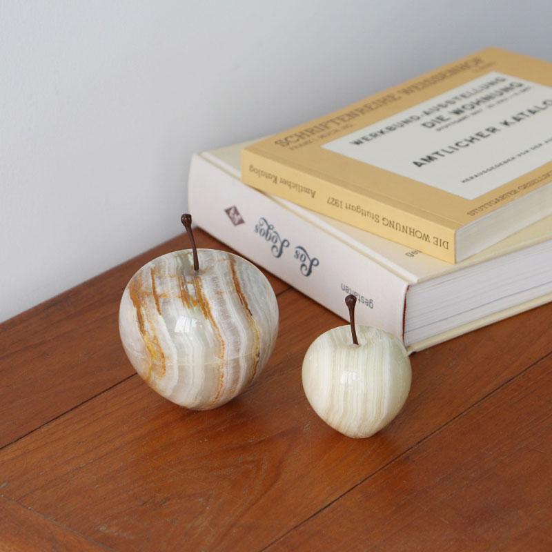 マーブルアップル ストライプ L　ペーパーウェイト 大理石 かわいい おしゃれ オブジェ インテリア DETAIL | DETAIL | 01