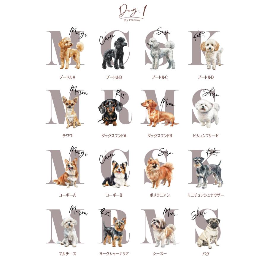 出産祝い スタイ 名入れ 犬02 ペット 愛犬 プードル ベビー ビブ