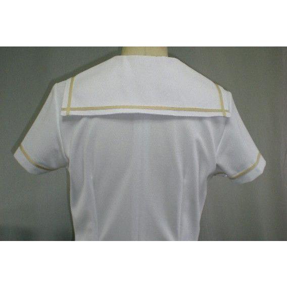 おしゃれ白衣 ナースワンピース セーラーカラー ユニフォーム カットソー エステ 医療 S M L 2l 大きいサイズ有 Nop 102 デザート ネットストア 通販 Yahoo ショッピング