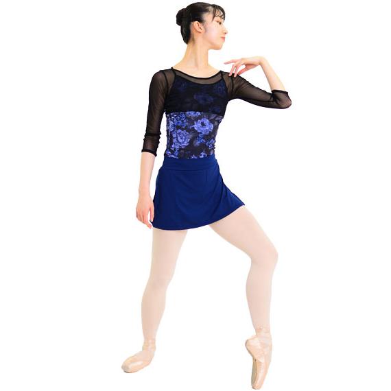 バレエ 大人 サラカラ・スパッツ付きボックススカート ボトムス ドゥッ