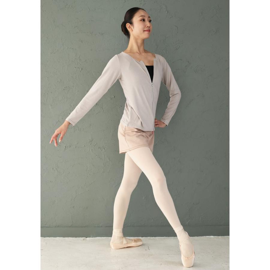 バレエ トップス 大人 プレミアウォーム・ノーカラーウォームアップ