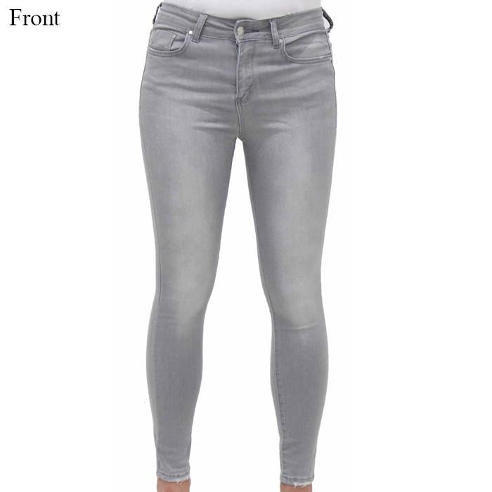 デニム パンツ ジーンズ レディース 大きいサイズ スキニーパンツ ジーパン グレー ストレッチ Destin 通販 Yahoo ショッピング