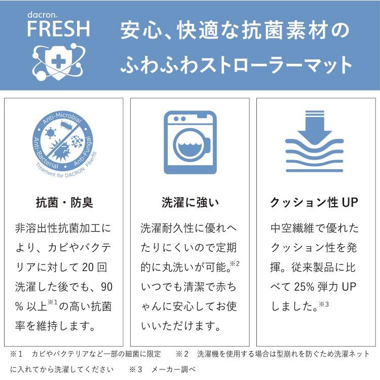 エアバギー　ストローラーマット　ダクロンフレッシュ　ライトデニム　ベビーカーシート　クッション stroller mat dacron aqua　AirBuggy 公式販売店 | AIRBUGGY | 04