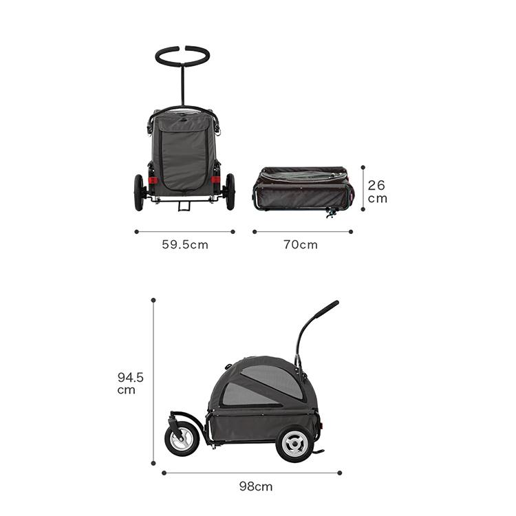 エアバギー TWINKLE トゥインクル　特典あり　ドッグ　大きめペットカート　ケージ  中型犬 多頭 耐荷重25kg　フォーペット　AirBuggy for pet 公式取扱販売店｜detour｜13