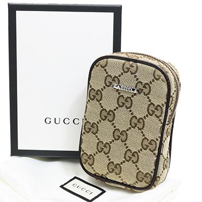 GUCCI グッチ 115249 KY9IR 9643 ベージュ×ブラウン GGキャンバス シガレットケース ポーチ  :115249ky9ir9623:ディーバヤフーショッピング店 - 通販 - Yahoo!ショッピング