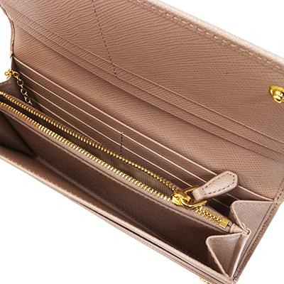 PRADA プラダ 1MH132 QWA F0236 CIPRIA ピンクベージュ SAFFIANO METAL