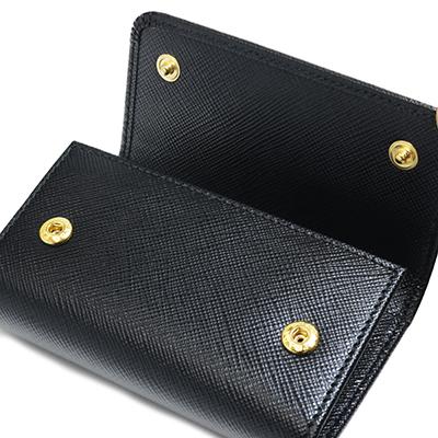 PRADA（プラダ） 1PG004 QWA F0002 SAFFIANO METAL NERO ブラック 4連