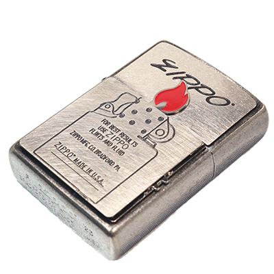 ZIPPO ジッポライター 2CB-TRFIRE ギミックフレイム クロームバレル  可動式メタル貼り オイルライター | ZIPPO | 01