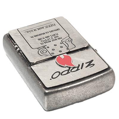 ZIPPO ジッポライター 2CB-TRFIRE ギミックフレイム クロームバレル  可動式メタル貼り オイルライター | ZIPPO | 03