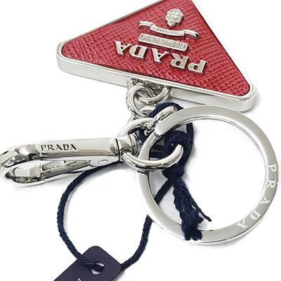 PRADA トライアングルキーホルダー レッド プラダ PRADA キーホルダー （レッド） -waja bazar - 海外