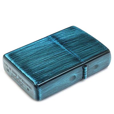 Zippo ジッポー 2UD-BL ブルーカラー USED PAINTING ユーズド加工 カラーペイント仕上げ オイルライター | ZIPPO | 03