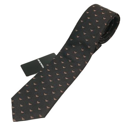 新品　エンポリオ アルマーニ　ネクタイ　ストライプ　2A　ブラック　ARMANI EMPORIO ARMANI ネクタイ 「エンポリオ アルマーニ」ネクタイ ピュア