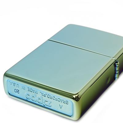ZIPPO ジッポ ライター USAモデル #49191 ハイポリッシュ ティール メッキ オイルライター | ZIPPO | 05