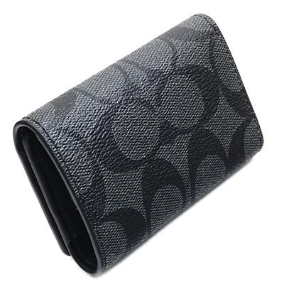 COACH コーチアウトレット 78675 QBO4G チャコール×ブラック COACH コーチアウトレット 78675 QBO4G チャコール×ブラック