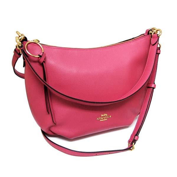 COACH コーチ アウトレット ショルダーバッグ スカイラー ホーボー 91028 IMPOP IM/POPPY ストラップ付き｜deva-online｜04