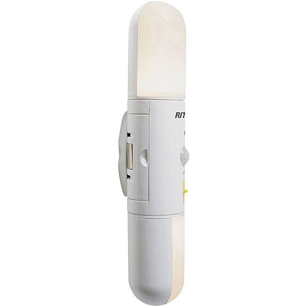 RITEX ASL-025 どこでもスリムセンサーライト 屋内用 集電型赤外線人感センサー 0.3W高輝度電球色LED×2(約30ルーメン) 電池式(別売) | 